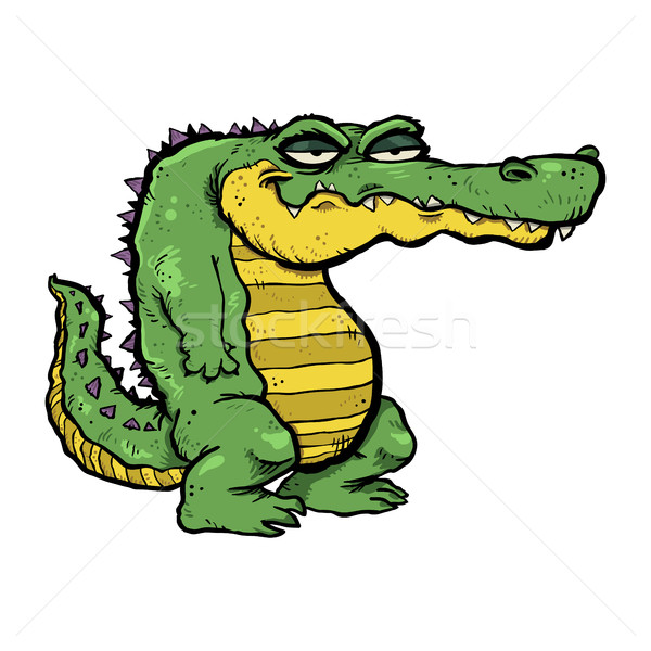 Alligator cartoon vector illustration Stock photo © briangoff