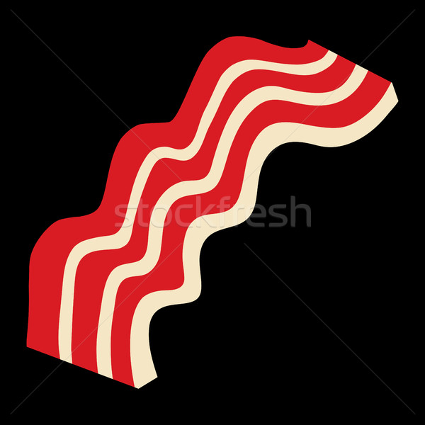 Bacon vector Stock photo © briangoff