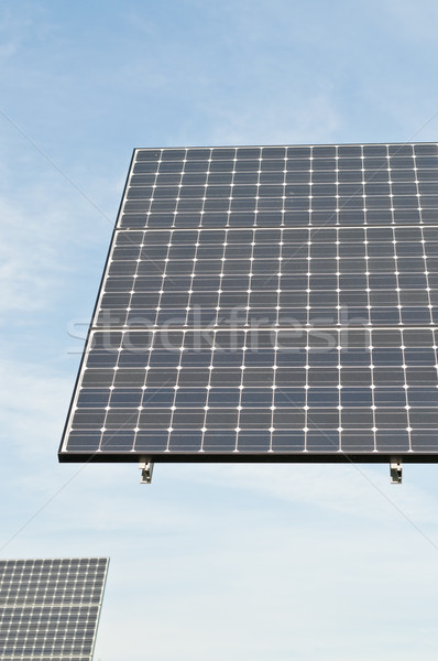 Renewable Energy - Photovoltaic Solar Panel Arrays Stock photo © brianguest