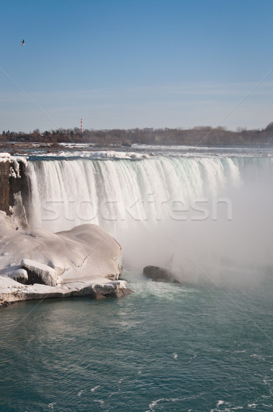 Niagara Şelalesi amerikan kış nehir su doğa Stok fotoğraf © brianguest