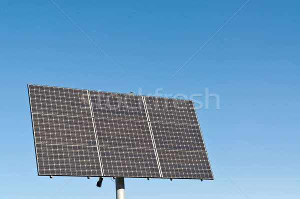 [[stock_photo]]: énergies · renouvelables · photovoltaïque · panneau · solaire · parc · profonde