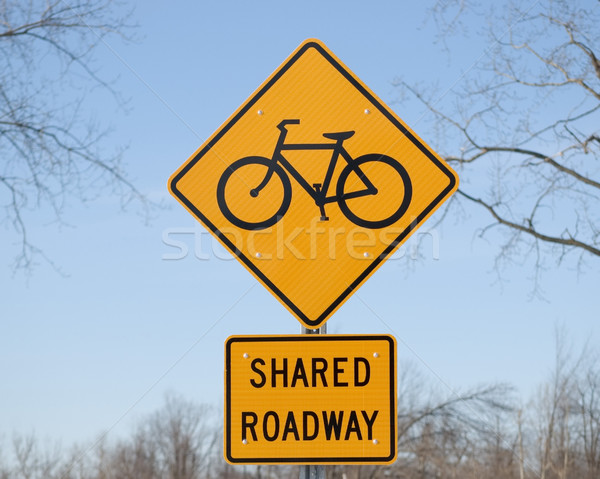 Bike Road Sign Stock photo © brm1949