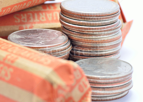 Stack Of Quarters Stock photo © brm1949