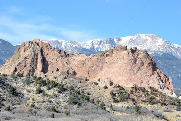 Garden Of The Gods Gray Rock Stock photo © brm1949
