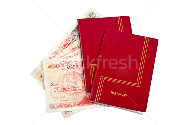 Two passports and money Stock photo © broker