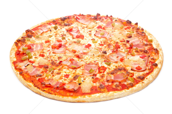 Pizza savoureux italien isolé blanche peu profond [[stock_photo]] © broker