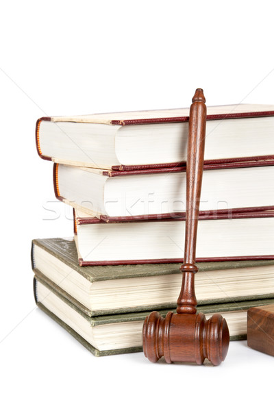 молоток прав книгах суд изолированный Сток-фото © broker