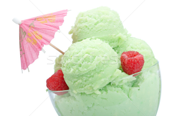 Ice cream in glass bowl Stock photo © broker