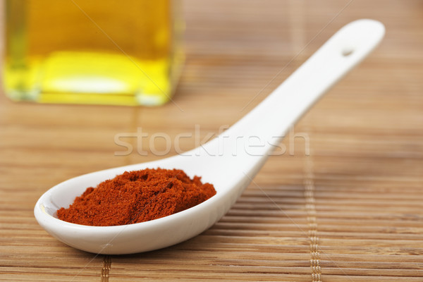 Paprika in the spoon Stock photo © broker