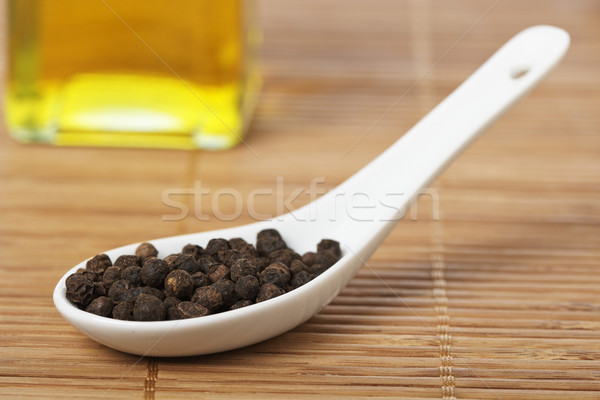 Peppercorns in the spoon Stock photo © broker