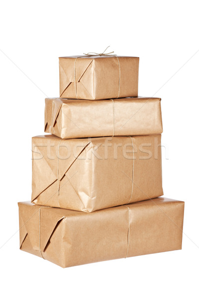 Brown packages Stock photo © broker