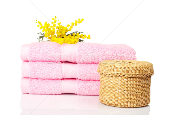 Fürdőkád kellékek szépségipari termékek fehér sekély mélységélesség Stock fotó © broker