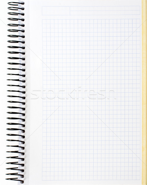 Blank notebook sheet Stock photo © broker