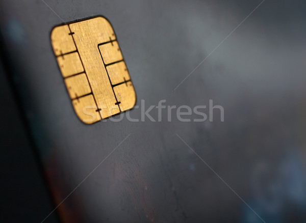 Macro shot of credit card, view of the chip Stock photo © broker