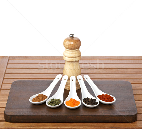 Spices and grinder Stock photo © broker