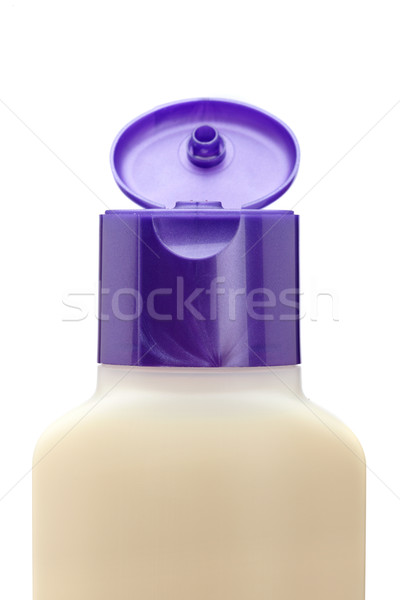 Kinyitott műanyag üveg szappan sampon izolált Stock fotó © broker