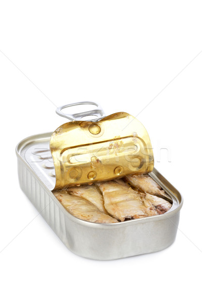 Open can of sardines Stock photo © broker