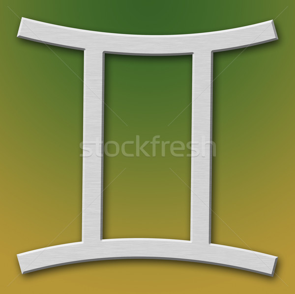 Gemini Aluminum Symbol Stock photo © broker
