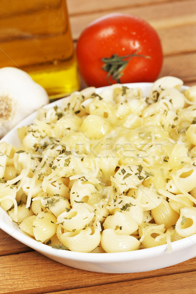 Italian pasta with cheese and tomato Stock photo © broker
