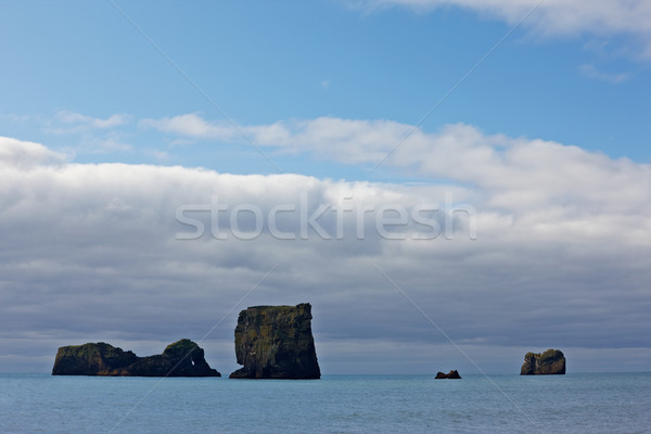 Lundadrangur Rock Arch in Dyrholaey, South Stock photo © broker