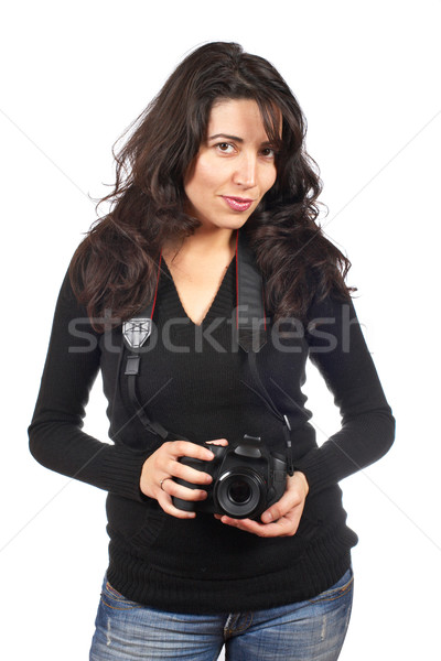 Woman photographer Stock photo © broker