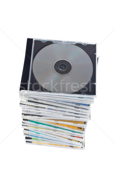Stack of dvds and cds Stock photo © broker