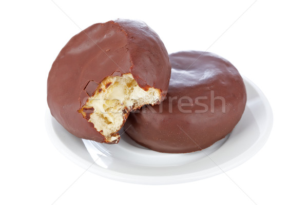 Two chocolate donuts Stock photo © broker
