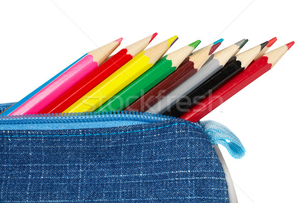 Blue pencil case Stock photo © broker