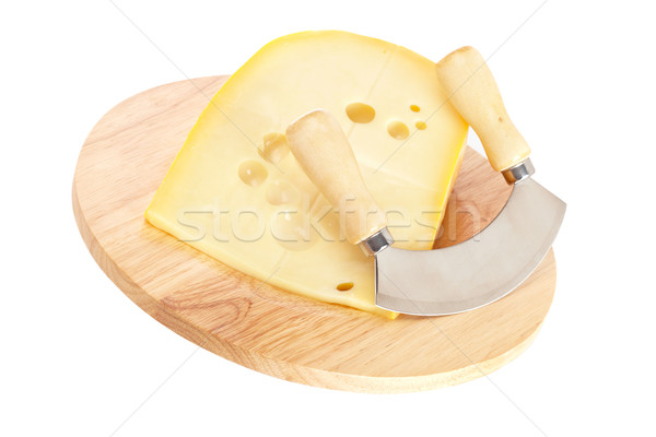 Cheese and knife Stock photo © broker
