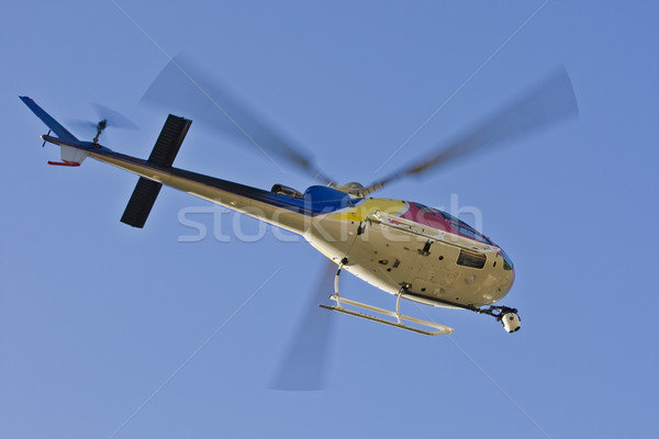 Helicóptero cámara cielo televisión azul Foto stock © broker