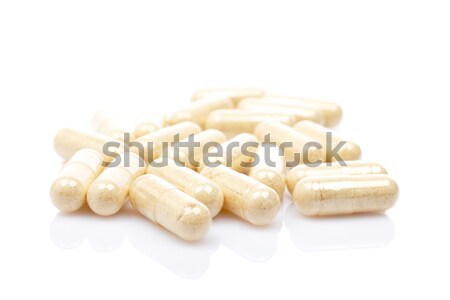 Capsules blanche peu profond santé miroir [[stock_photo]] © broker