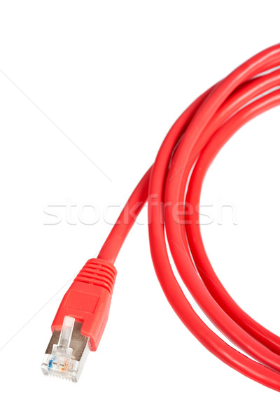 Red network cable Stock photo © broker