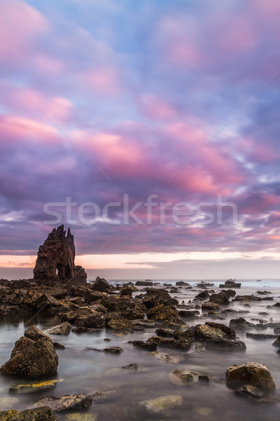 Amanecer cielo nubes océano horizonte nube Foto stock © broker