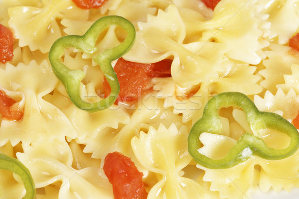 Italiaans pasta vers gekookt eten ondiep Stockfoto © broker