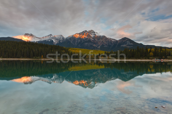 Patricia Lake and Pyramid Mountain, Canada Stock photo © broker