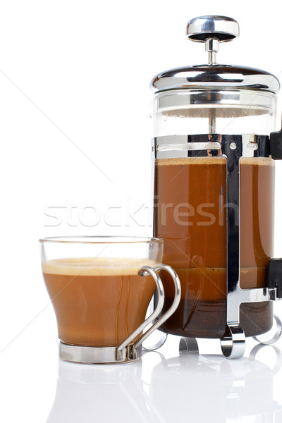 Cup and coffee pot Stock photo © broker