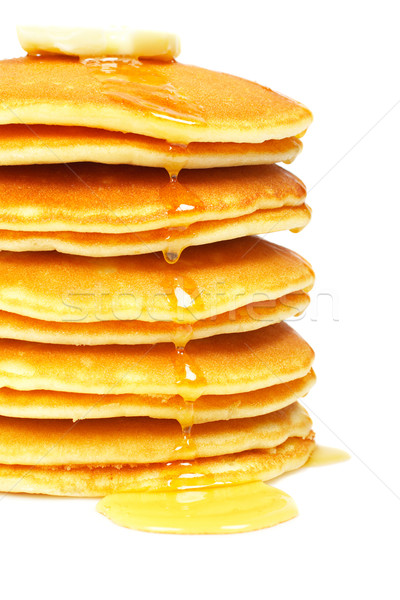 Pancakes with syrup and butter Stock photo © broker