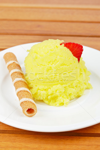 Vanilla ice cream Stock photo © broker