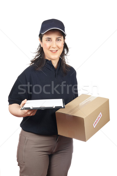 Sign for delivery Stock photo © broker