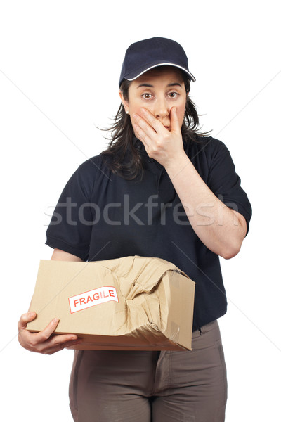 Delivering a damaged package Stock photo © broker