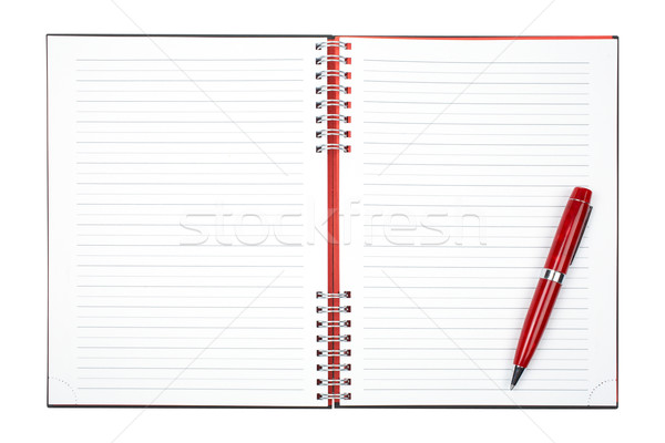 Blank notebook sheet with pen Stock photo © broker