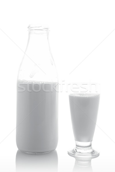 Glass and bottle of milk Stock photo © broker