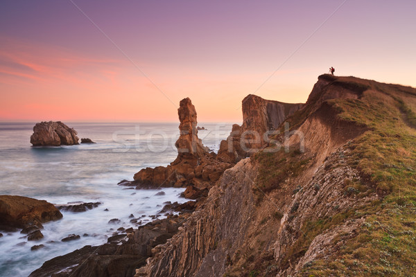 Amazing seascape sunrise Stock photo © broker