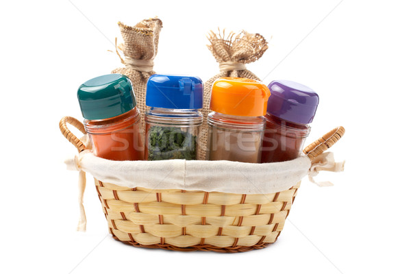 Spices jars Stock photo © broker