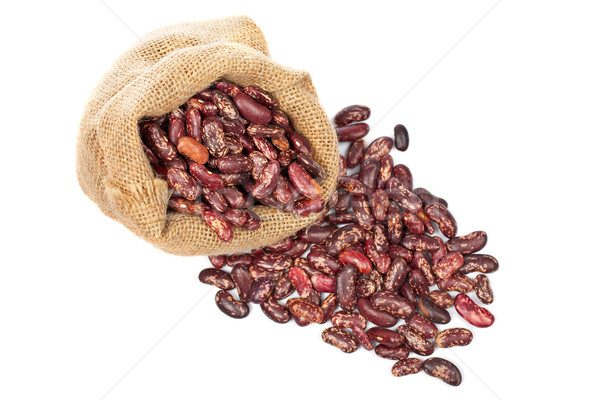 Burlap sack with red beans Stock photo © broker