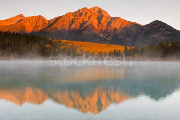 Patricia Lake and Pyramid Mountain, Canada Stock photo © broker
