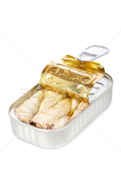 Opened tin of sardines Stock photo © broker