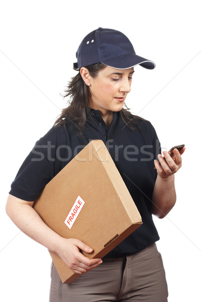Delivering a package fragile Stock photo © broker