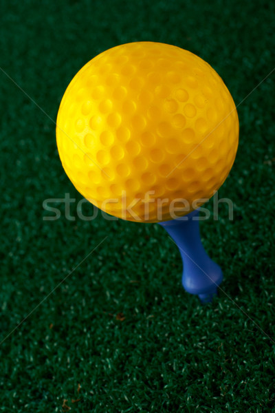 Gelb blau Golf Hintergrund Sport Stock foto © broker