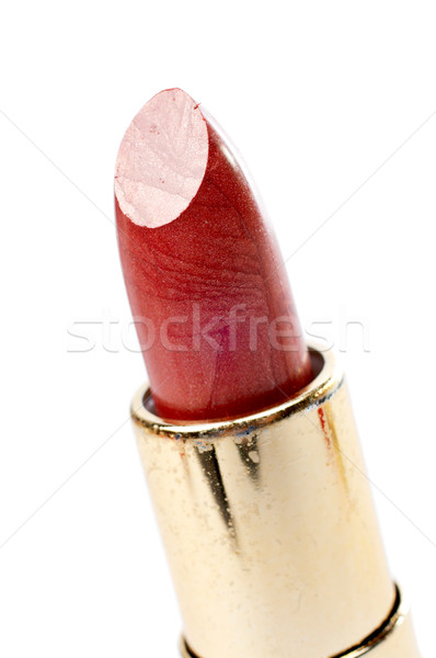 Batom vermelho um tubo macro tiro pequeno Foto stock © broker